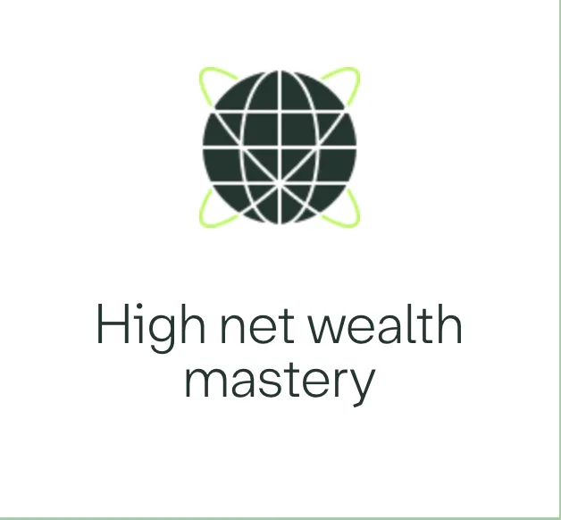 Akumin website — high net wealth mastery icon card