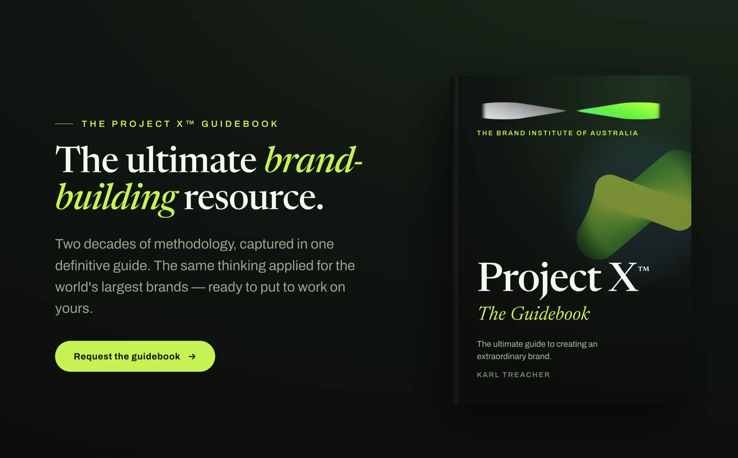 The Project X™ guidebook — the ultimate brand-building resource