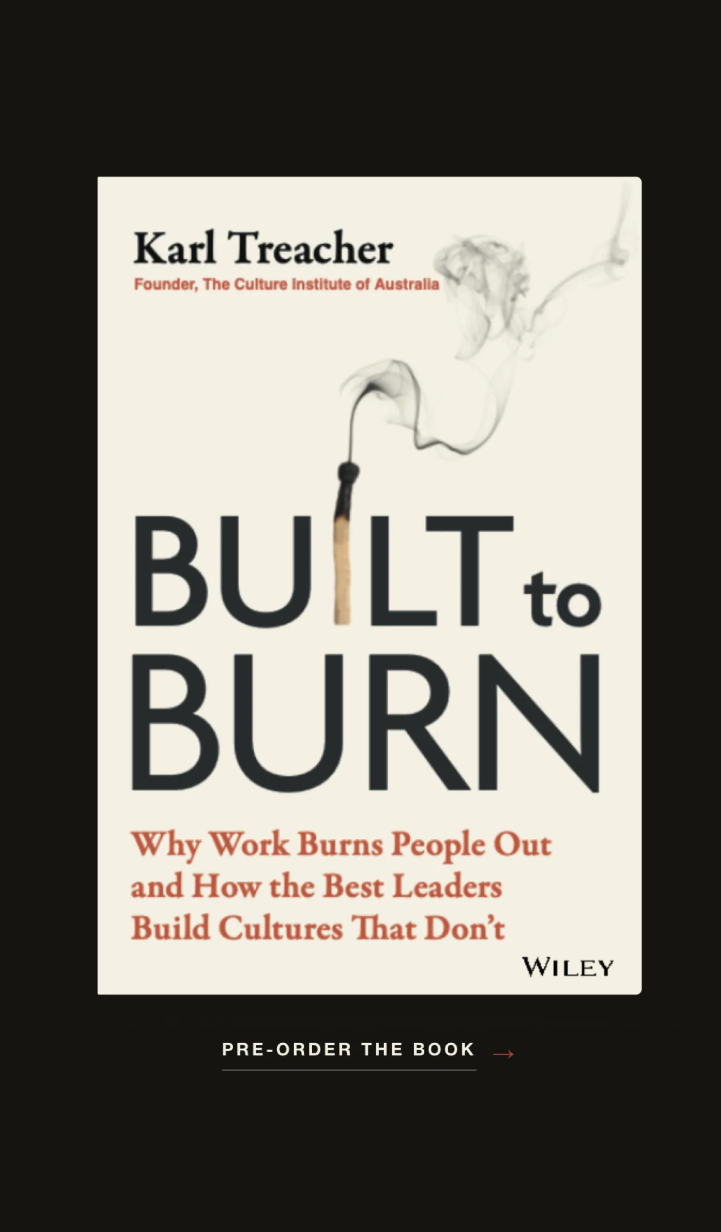 Built to Burn by Karl Treacher — pre-order the book