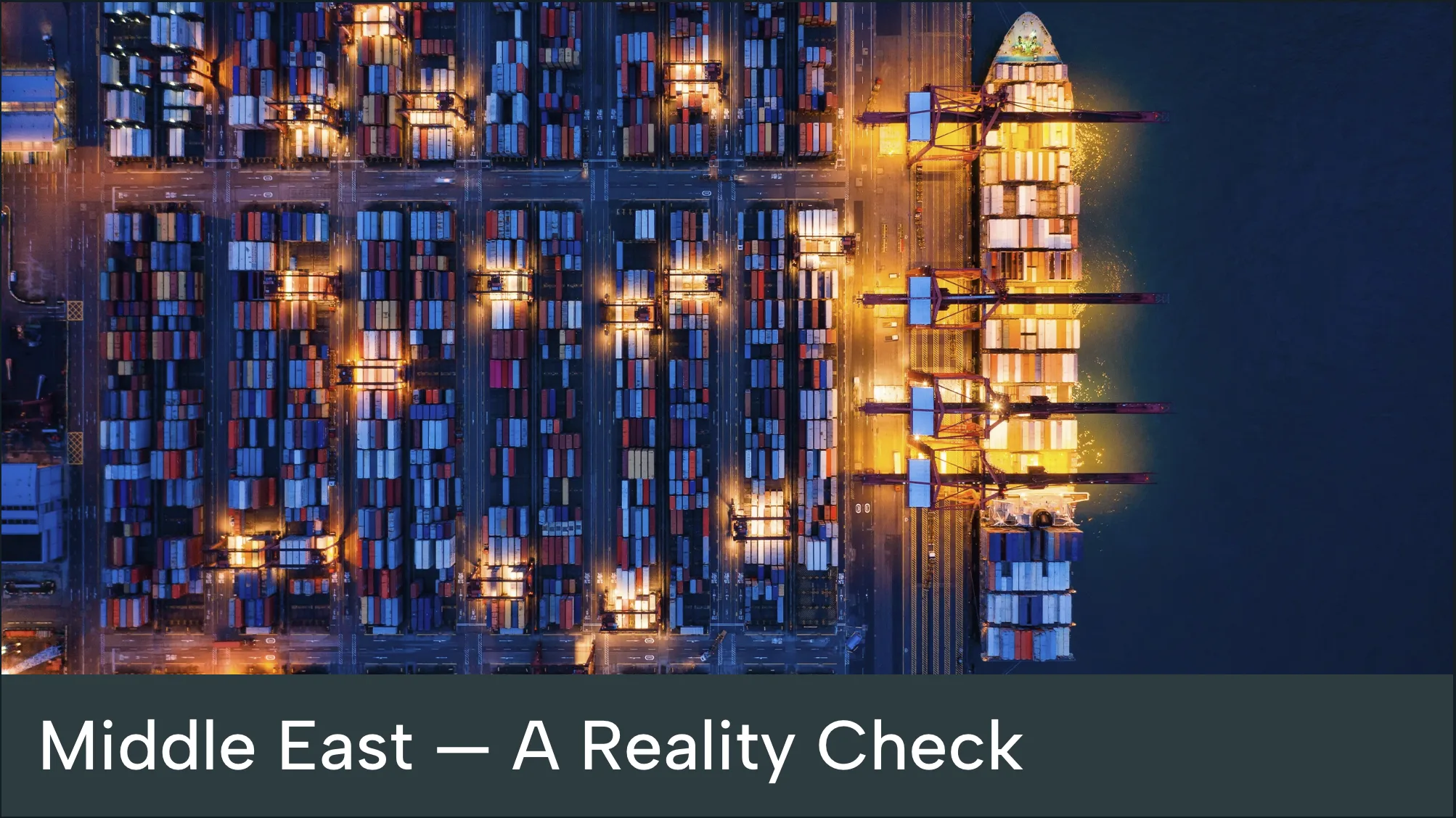 Cable International website — Middle East, a reality check news feature
