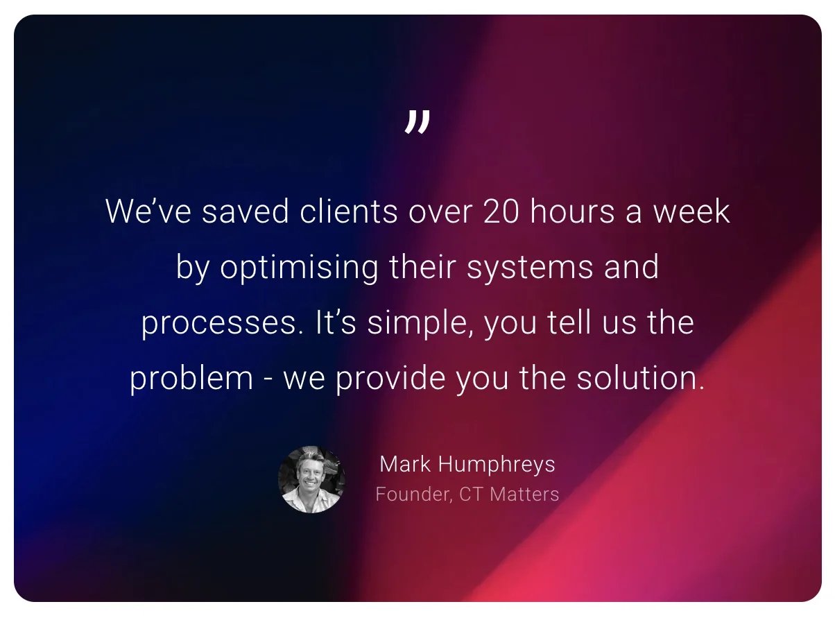 CTMatters website — Request your free tech-check
