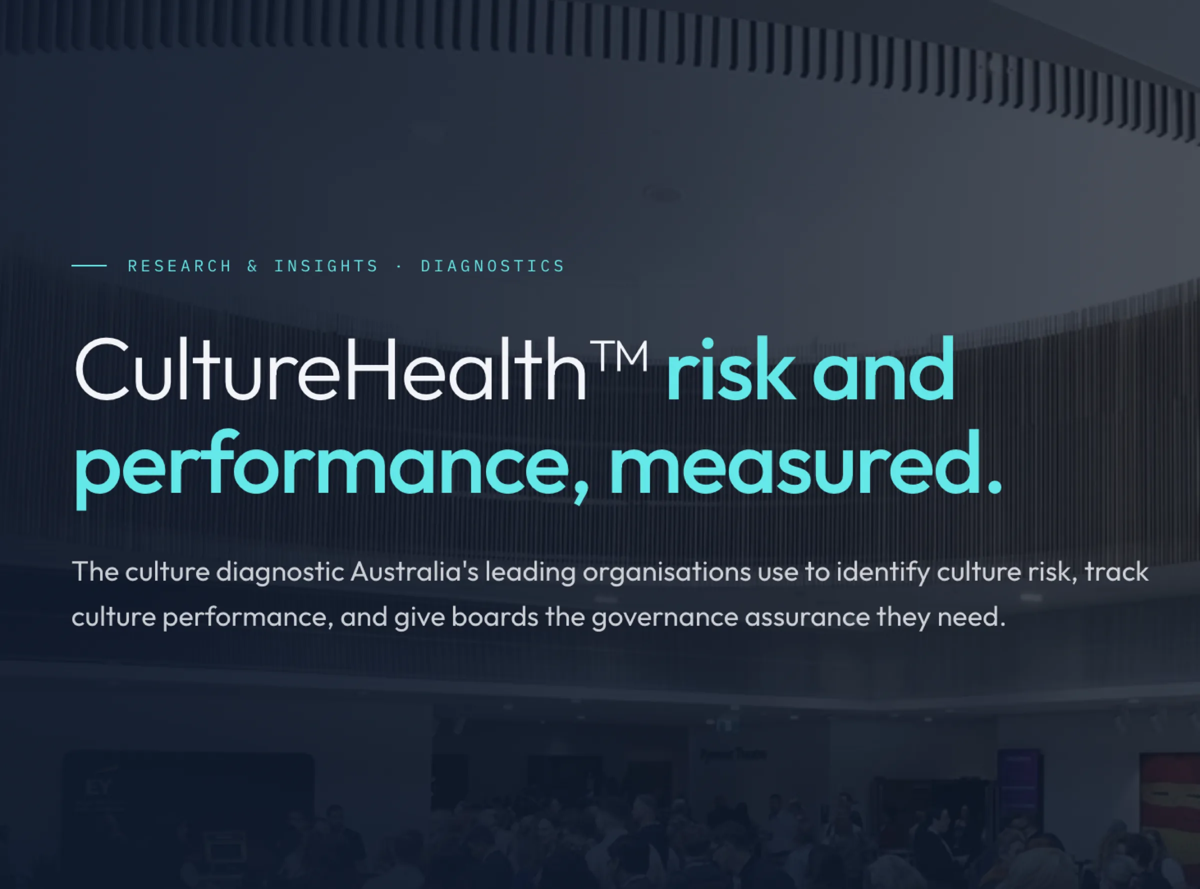 CultureHealth™ — culture risk and performance, measured