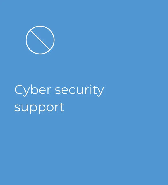 Entireti Alliances website — cyber security support service card