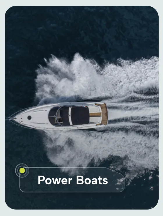 International Yacht Transport website — power boats card