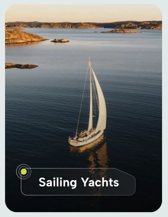 International Yacht Transport website — sailing yachts card
