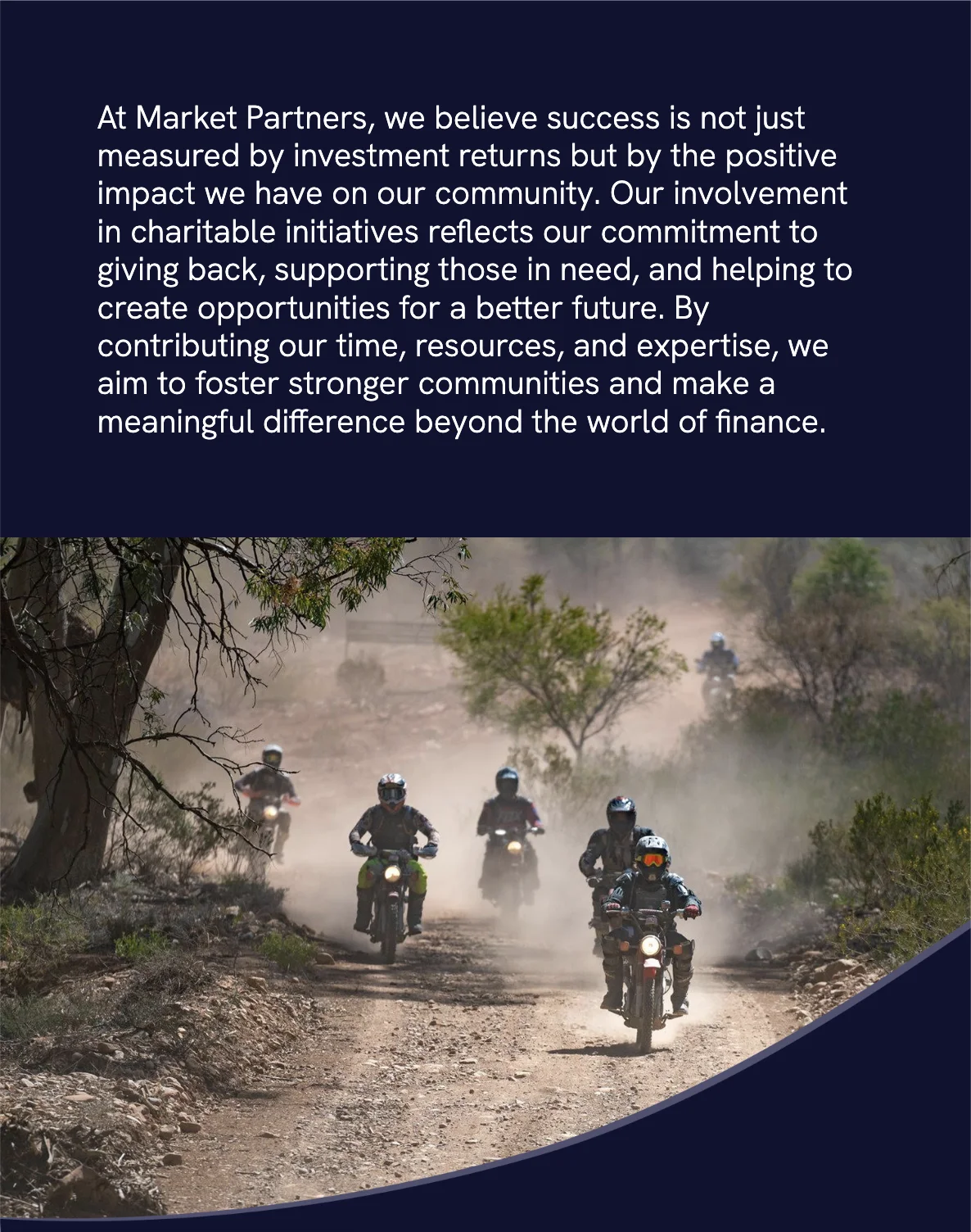 Community — giving back