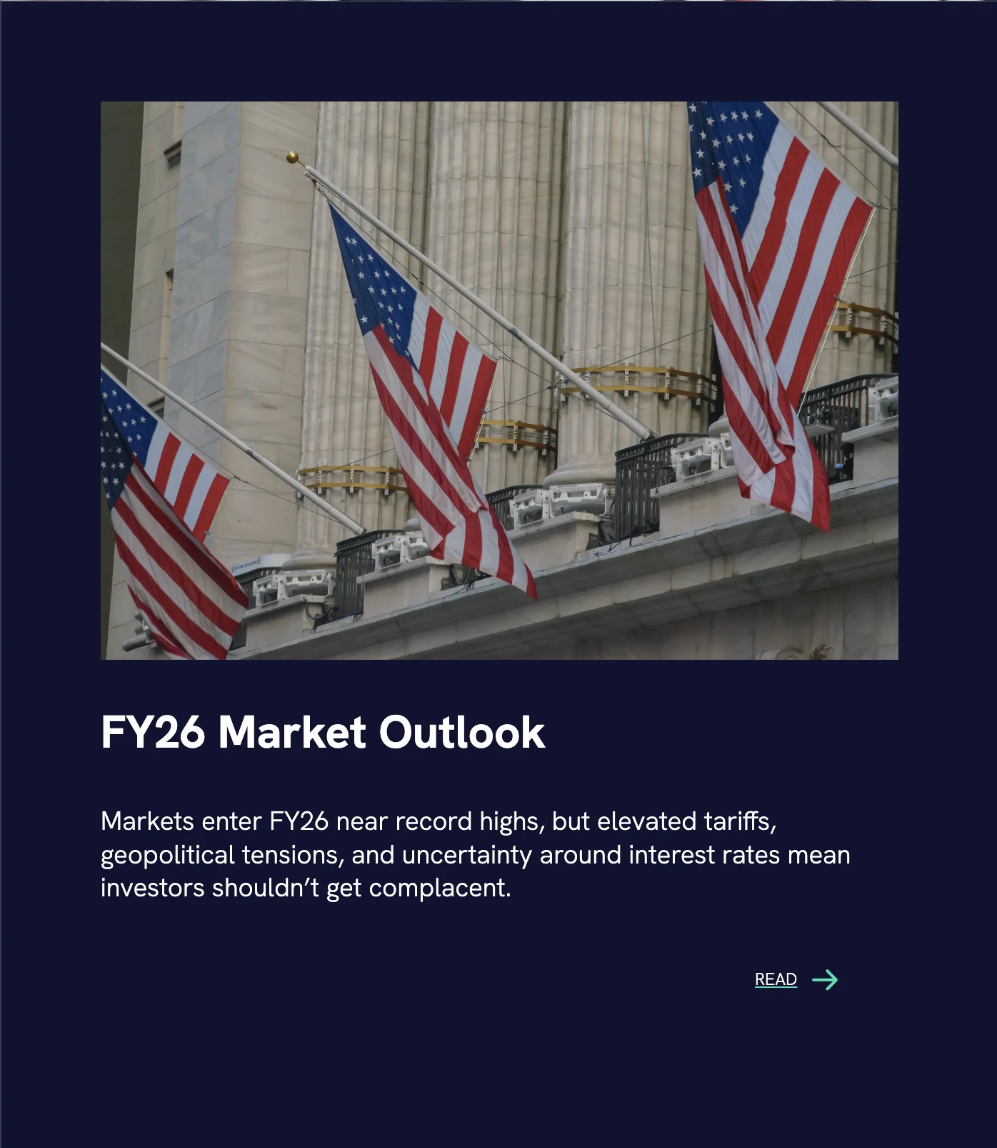 Insights — FY26 market outlook