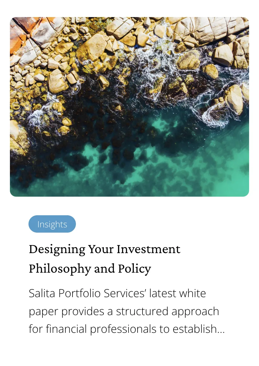 Salita Portfolio Services website — insights white paper card