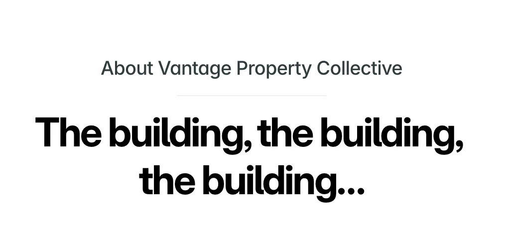 The building, the building, the building