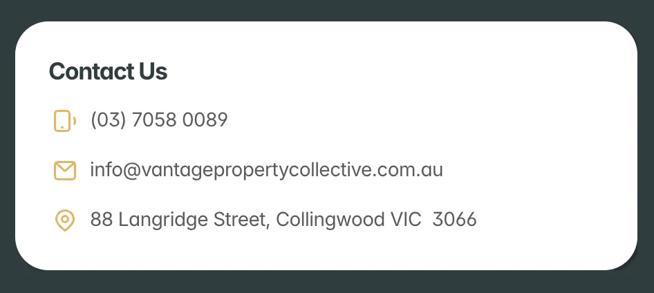 Contact details card