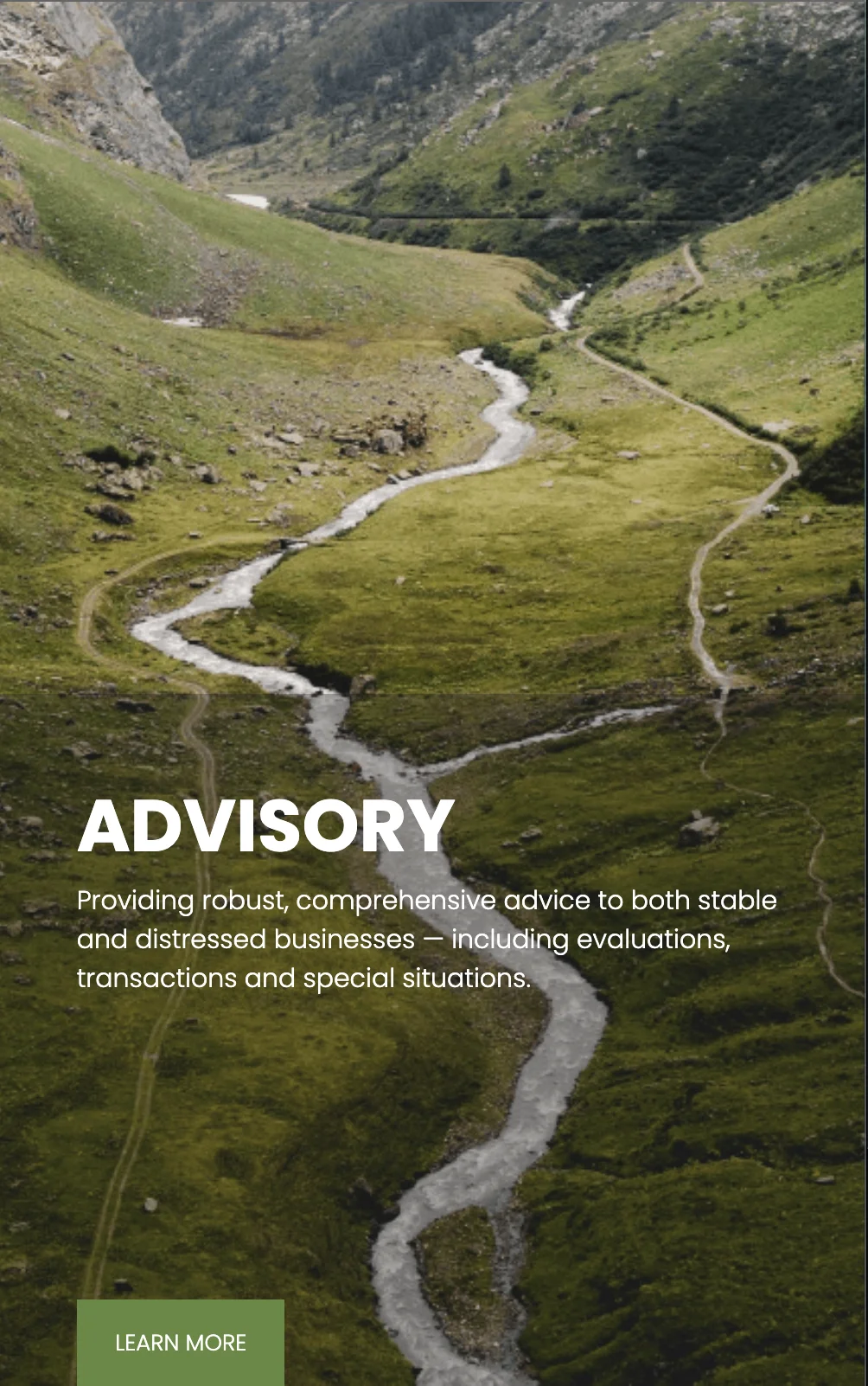 Advisory service card