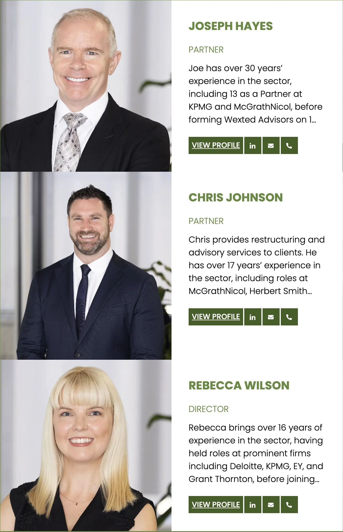 Partner profiles